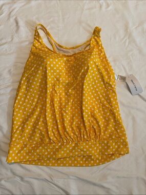 MerSea & Co. Yellow Polka Dot Tank Top